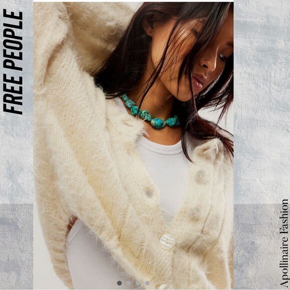 FREE PEOPLE WILLOW CARDI IN YOFU COMBO LARGE NEW - Picture 4 of 10